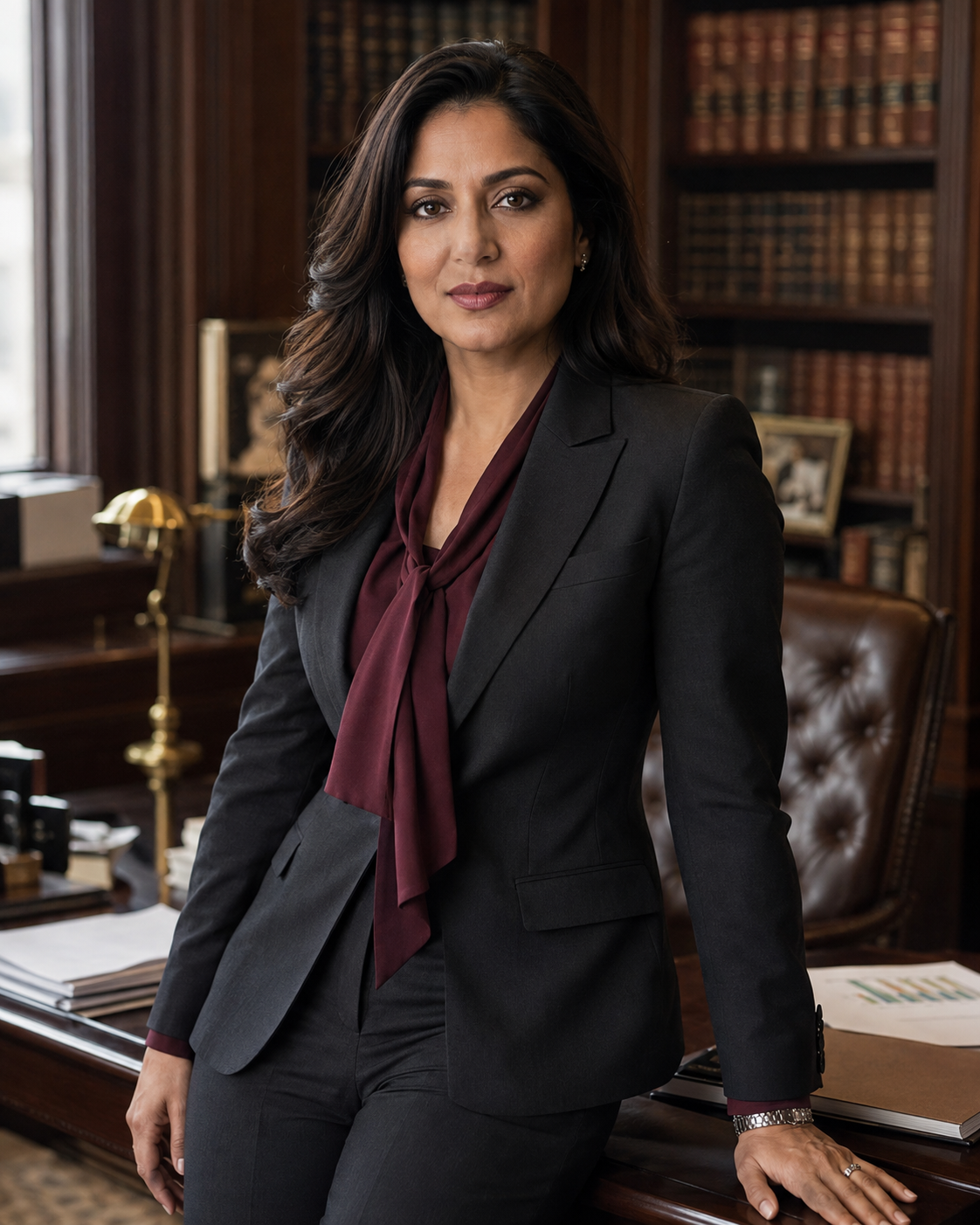 Fictional portrait of Justice Elena Marlow, Attorney