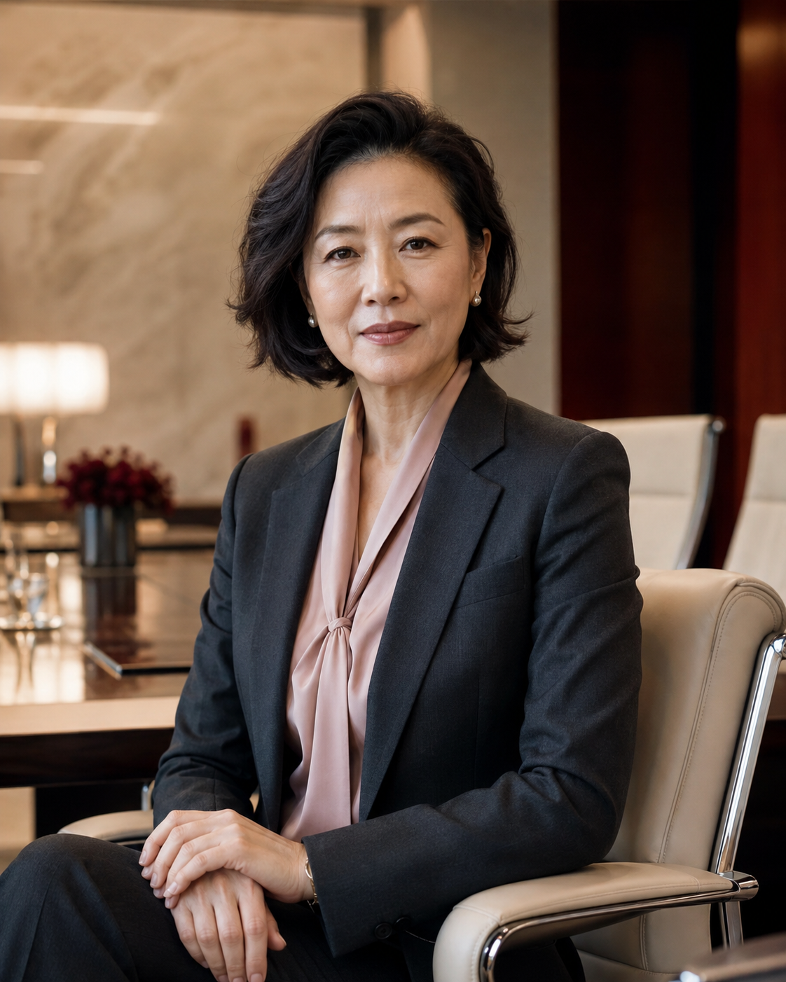 Fictional portrait of Marina Bellrose, Founder & Global CEO