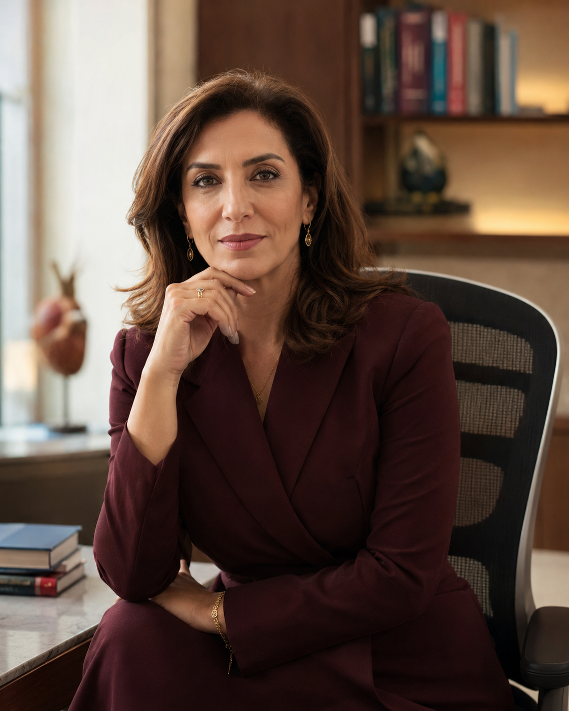 Fictional portrait of President Naomi Vale, University President